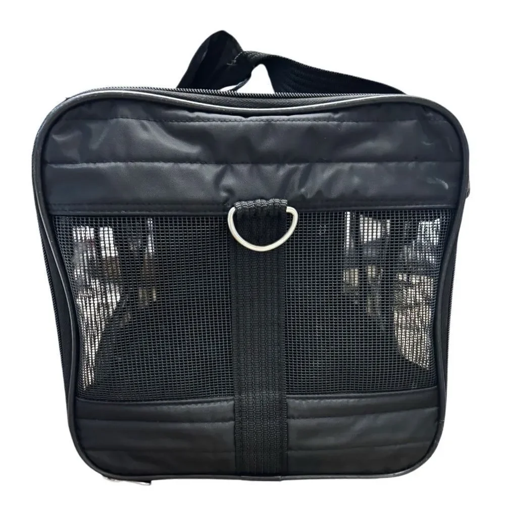 Sherpa Deluxe Pet Carrier Medium Black Airline Approved Dog Cat Travel Bag